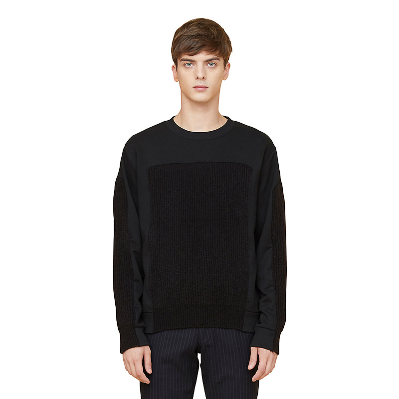 voll knit sweatshirts - black