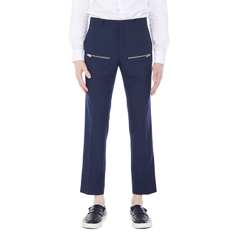 Zipped line pants - Navy