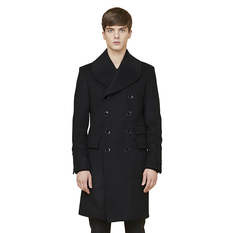Arene double breasted coat - Black