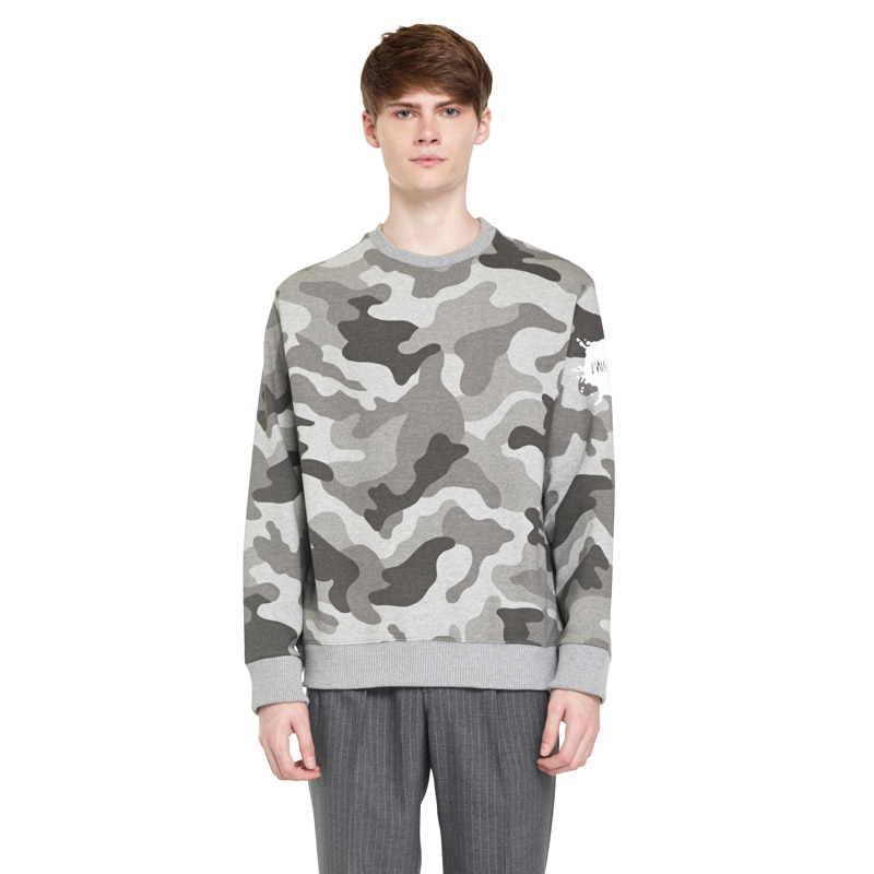 Floc Camo Sweatshirts - Gray