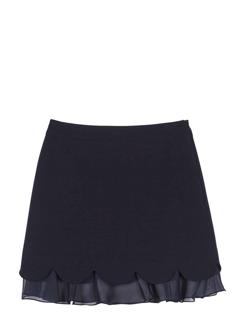 Petal Layered Skirt - navy