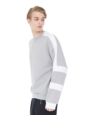 white block sweatshirts - gray