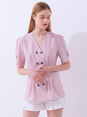Halite Double Blouse - Pink